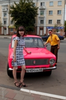 Оклейка в розовый флоурисцентСвадебный автомобиль 2009 год